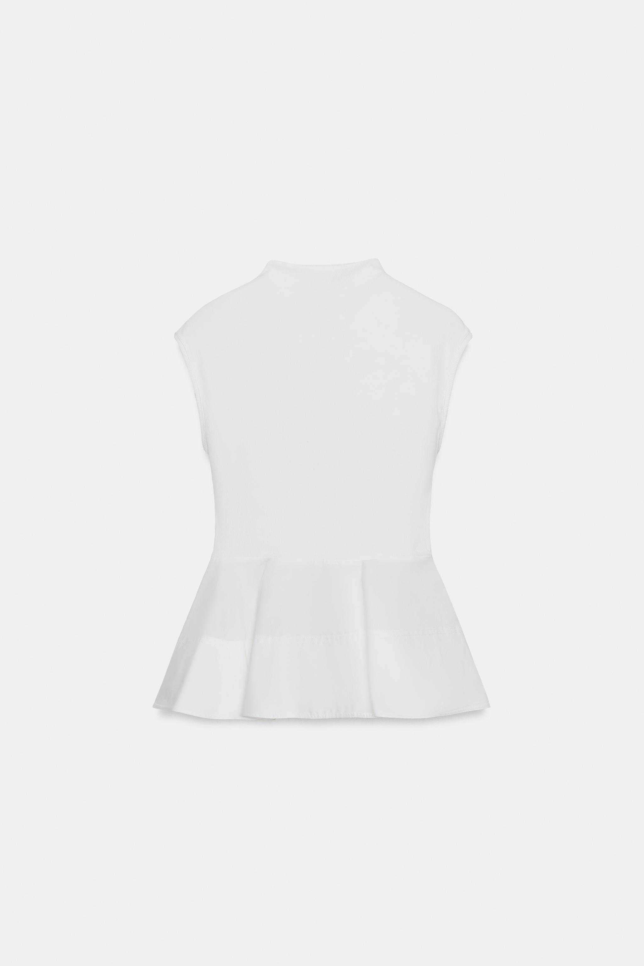 TOP PÉPLUM EN MATIÈRES VARIÉES